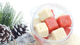 Candy Cane Sugar Scrub Cubes