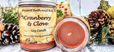 Cranberry & Clove Soy Candle