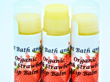 Organic Strawberry Lip Balm