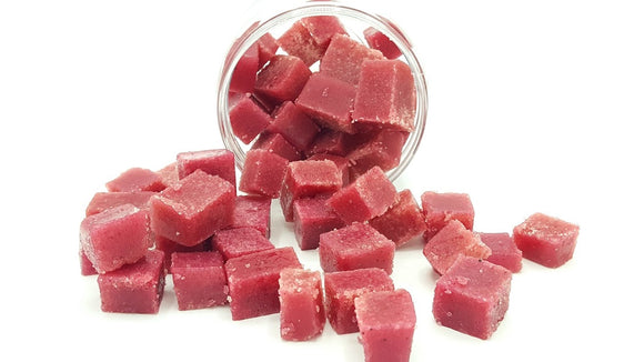 Strawberry Sugar Scrub Cubes, Foaming Sugar Scrub Cubes, Made with Organic Ingredients