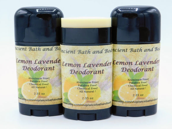 Lemon Lavender Deodorant, Aluminum Free Deodorant