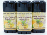 Lemon Lavender Deodorant, Aluminum Free Deodorant