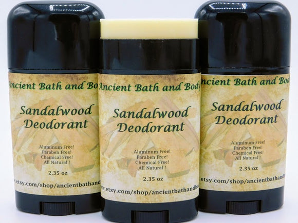 Sandalwood Deodorant, Aluminum Free Deodorant