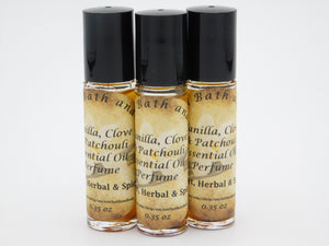 Any Fragrance Perfume Oil Roll on 1/3 Ounce and One Free Sample of Your  Choice Patchouli Egyptian Musk Nag Champa Vanilla Palo Santo Oud 